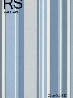 วอลเปเปอร์ลายทางเล็กโทนสีขาวฟ้า OL2-B37