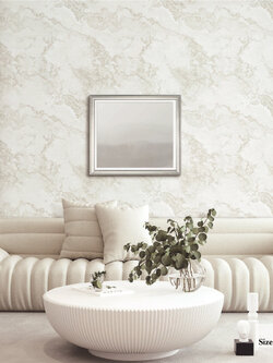 วอลเปเปอร์ลายหินอ่อน สีขาวอมเทาอ่อน TER-F20W