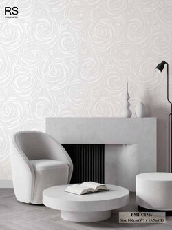 วอลเปเปอร์สไตล์ Abstract สีเทา PMI-C15W