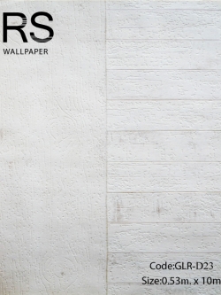 วอลเปเปอร์ลายไม้สีขาวครีม GLR-D23