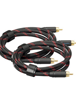 ขาย Topping TCR2 สาย RCA ชุบเงินถัก OFC แบบ Male to Male