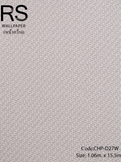 วอลเปเปอร์ลายผ้าสีโรสโกลด์มีขีดสีขาว CHP-D27W