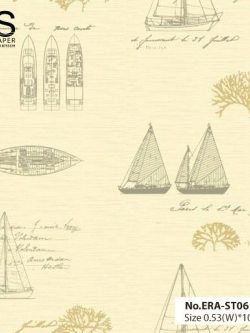 วอลเปเปอร์ ลายเรือใบ No.ERA-ST06