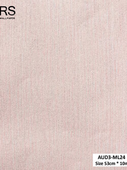 วอลเปเปอร์ สีชมพูอ่อนอมน้ำตาล ปนกลิตเตอร์สีเงิน AUD3-ML24