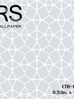 วอลเปเปอร์โมเดินท์ กราฟฟิคสีขาว (Moroccan Style)CTB-D25