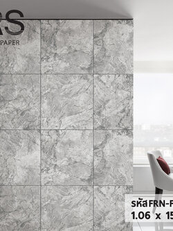 วอลเปเปอร์ลายแผ่น คอนกรีต สีเทาเข้ม FRN-F87W