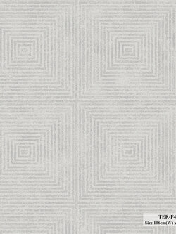 วอลเปเปอร์สไตล์โมเดิร์นกราฟฟิค สีเทาเงิน TER-F43W