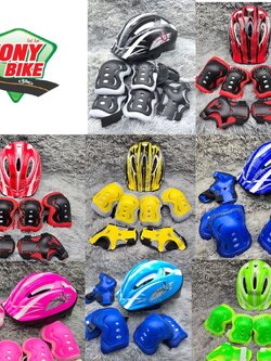 หมวกกันน็อคเด็ก พร้อมชุดสนับเข่า ศอก มือ รวม 7 ชิ้น