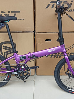 MINT : T9-20" จักรยานพับได้ เฟรมอลูมิเนียม 9 สปีด ดิสเบรก เบาเพียง 10.9 กก