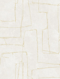 วอลเปเปอร์ สไตล์ abstract ลายกราฟฟิคสีทอง พื้นสีเทาอ่อน EDI-F13W