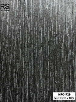 วอลเปเปอร์ สีดำแทรกเส้นสีเงิน NRO-R29