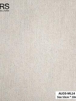 วอลเปเปอร์ สีครีม ปนกลิตเตอร์สีเงิน AUD3-ML14