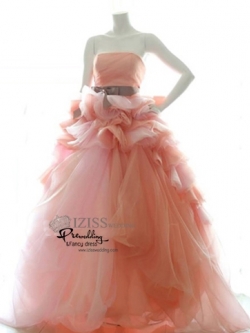 RM042Orange**พร้อมส่งสีส้มโอโรส งานตัดเกรด A**ชุดราตรีหรูหรา ชุดแต่งงาน ชุดพรีเวดดิ้งสั่งตัดได้ค่ะ งานเกรดพรีเมี่ยม ตัดเย็บปราณีต สวมใส่สวยงามดุจเจ้าหญิง