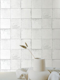 วอลเปเปอร์ลายหิน คอนกรีต สีขาวเทา ST4-C03W