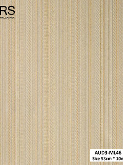 วอลเปเปอร์ ลายเส้นสีทอง พื้นทองปนกลิตเตอร์สีทอง AUD3-ML46