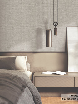 วอลเปเปอร์ลายผ้า สีน้ำตาล NO7-F14W