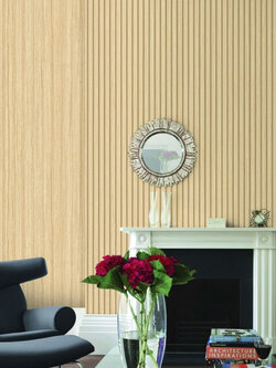 วอลเปเปอร์ลายไม้ระแนงขนาด 2 เซ็นฯ เซาะร่อง สีน้ำตาล ST4-C22W