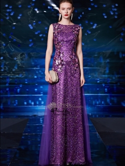 T002**พรีออเดอร์เดรสชุดเลื่อมสีม่วง**ชุดราตรีเลื่อมสีม่วงทั้งชุดแบบยาวแขนสั้น เล่นดีเทลช่วงริมด้านข้างตกแต่งเลื่อมดอกไม้ลูกไม้เข้ารูป สวยงามหรูหราไฮโซมากๆ ค่ะ