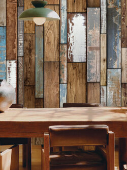 วอลเปเปอร์ลายไม้วินเทจ NA4-D18W