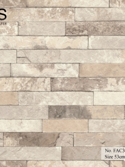 วอลเปเปอร์เยอรมัน ลายอิฐ โทนสีน้ำตาล No.FAC3-B45