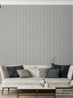 วอลเปเปอร์ลายคอนกรีตเซาะร่อง สีเทาเข้ม ST4-C16W