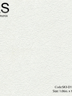 วอลเปเปอร์เทกจอร์เส้นกระดาษสาพื้นสีขาวมุก SK3-D120W