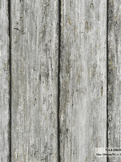 วอลเปเปอร์ลายแผ่นไม้ สีเทาปนทอง NA4-D04W