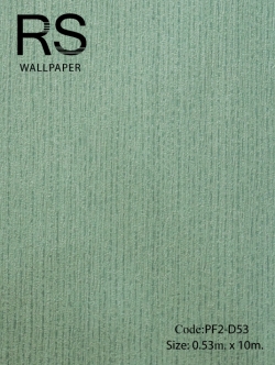 3วอลเปเปอร์พื้นสีเขียวเปลือกมะนาวมีเส้นปะสีเขียวเข้มแนวตั้ง PF2-D53