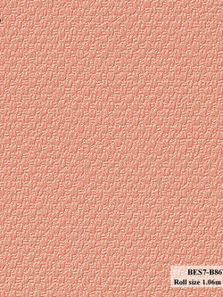 วอลเปเปอร์ ลายผ้าพื้นสีโอรส BES7-B86W