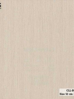 วอลเปเปอร์ สีน้ำตาลอ่อนอมทองอ่อน ลายริ้วสลับลายครีบหางปลา CLL-B55