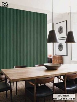 วอลเปเปอร์ลายไม้ สีเขียว ERO-M33W