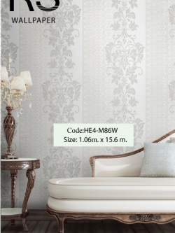 วอลเปเปอร์ลายทางหลุยส์คลาสสิค HE4-M86W
