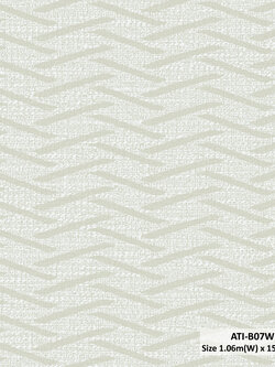 วอลเปเปอร์สไตล์โมเดิร์นลายซิกแซก สีครีมปนทอง ATI-B07W