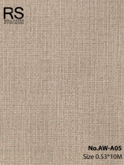 วอลเปเปอร์ลายผ้า สีน้ำตาล No.AW-A05