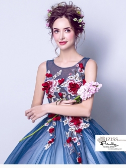 DL010 - **พรีออเดอร์** ชุดราตรี เดรสยาวออกงาน (Night party dresses) ชุดไปงานแต่งงานสวยๆ "ธีมสีกรมน้ำทะเล"