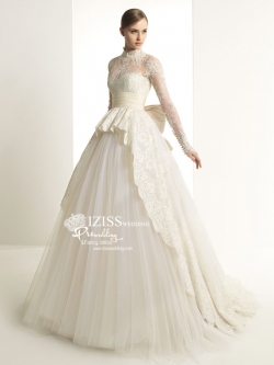 BR266**พรีออเดอร์**ชุดแต่งงาน&ชุดเจ้าสาวแบบยาวสีขาวเกรดพรีเมี่ยม เปิดไหล่ มีแขน หรูหราน่ารัก สวยโดดเด่นไม่ซ้ำใคร