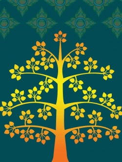 วอลเปเปอร์ ลายโพธิ์ 07