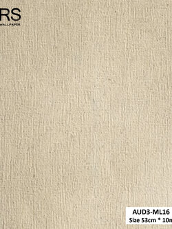 วอลเปเปอร์ สีครีมอมเหลือง ปนกลิตเตอร์สีเงิน AUD3-ML16