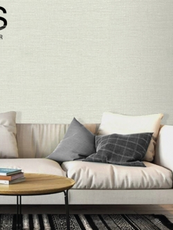 วอลเปเปอร์เทกเจอร์ผ้าด้ายเล็กพื้นสีเขียวอ่อน TP-M40