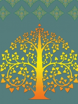 วอลเปเปอร์ ลายโพธิ์ 09