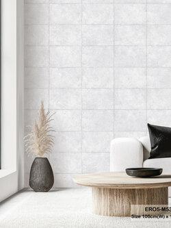 วอลเปเปอร์ลายคอนกรีต สีเทา ERO5-M53W