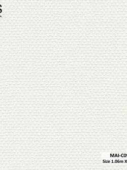 วอลเปเปอร์ลายผ้า สีขาว MAI-C09W
