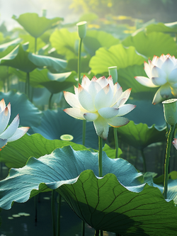 วอลเปเปอร์ภาพดอกบัว (สั่งผลิต)