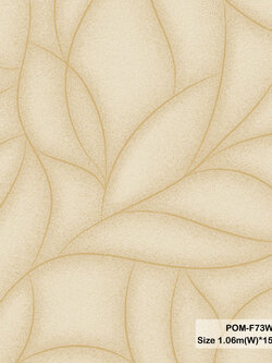 วอลเปเปอร์สไตล์โมเดิร์น ลายเส้นสีทอง พื้นสีน้ำตาลทอง POM-F73W