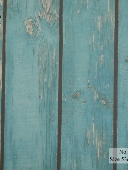 วอลเปเปอร์ติดผนังลายไม้เก่า สีเขียวอมฟ้า LOF-J48