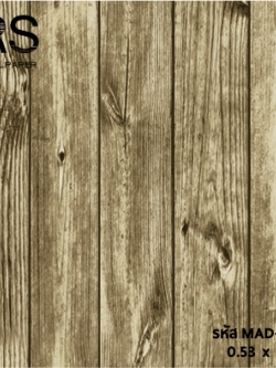 วอลเปเปอร์ลายไม้ สีน้ำตาลช่องไม้กว้าง 10 ซม. (Loft Style) MAD-D39