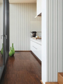 วอลเปเปอร์ ลายทางขาว เทา วิ้งๆซุปเปอร์กลิเตอร์ DHT-M55