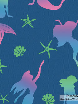 วอลเปเปอร์ห้องเด็ก ลายเมอเมด Mermaid No.DW-C52W