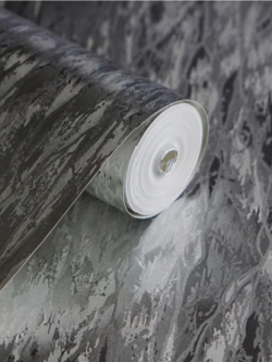 วอลเปเปอร์พื้นสีเงินเงาเรียบหรู LTH-M27