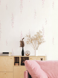 วอลเปเปอร์โมเดิร์นกราฟฟิคสีชมพูอ่อน EPI-F57W